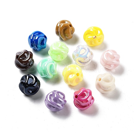 Opaque Acrylic Beads OACR-Z017-05C-1