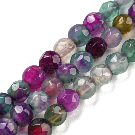 Natural Agate Beads Strands X-G-Q1000-01D-1