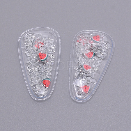 Plastic with Resin and Polymer Clay Accessories LS-RESI-CJC0007-32I-1