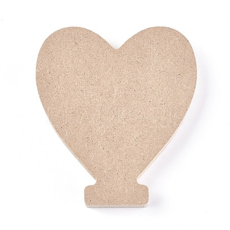 Heart Unfinished Wood Decoration DIY-WH0162-63-1