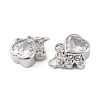 Rack Plating Brass Micro Pave Cubic Zirconia Charms KK-C021-07P-2