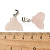 Natural Rose Quartz Pendants G-Z067-01P-07-4