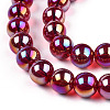 Electroplate Transparent Glass Beads Strands LS-GLAA-T032-T10mm-AB20-3