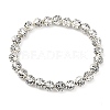 Alloy Round Beaded Stretch Bracelets for Women BJEW-JB12569-01-1