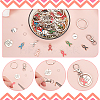   DIY Awareness Ribbon Theme Keychin Making Kit DIY-PH0020-71-4