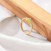 Rack Plating Star Brass Micro Pave Clear Cubic Zirconia Cuff Rings for Women RJEW-M028-122G-3