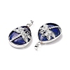 Natural Lapis Lazuli Pendants X-G-G900-01P-02-3