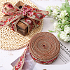 5 Yards Embroidered Organza Flower Ribbons SRIB-GL0001-02-5