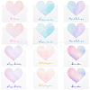 60Pcs 6 Colors Paper Greeting Cards DIY-GF0011-24-1