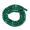 Natural Green Onyx Agate(Dyed & Heated) Beads Strands X-G-D347-A04-4mm-3