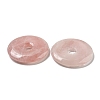 Natural Rose Quartz Pendants G-P532-01A-01-2