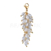 Electroplate Glass Cluster Beads Pendants HJEW-JM00372-2
