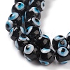 Handmade Evil Eye Lampwork Bead Strands LAMP-M015-02D-4