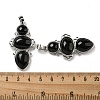Natural Obsidian Pendants G-Q158-04N-3