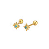 Star 925 Sterling Silver Pave Cubic Zirconia Cartilage Earrings FS-WG250FB-10-2