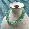 Natural Green Aventurine Round Bead Stretch Bracelets BJEW-L593-A07-3