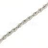 Fashionable 304 Stainless Steel Rope Chain Necklace Making STAS-A028-N052-3
