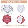 50Pcs 2 Styles Adhesive Wax Seal Stickers DIY-CP0009-10A-2