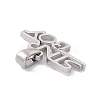 Non-Tarnish 304 Stainless Steel Charms STAS-G284-07P-3