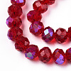 Electroplate Glass Beads Strands X1-EGLA-A034-T6mm-L20-3