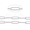 Tarnish Resistant 304 Stainless Steel Paperclip Chains CHS-F010-01C-P-01-1