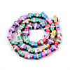 Handmade Polymer Clay Beads Strands CLAY-N010-087A-2