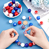 1 Set Mixed Style Acrylic Round Beads Sets SACR-PH0001-52F-3