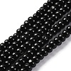 Natural Black Agate(Dyed & Heated) Beads Strands G-G177-F01-04-2