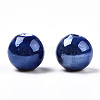 Glazed Porcelain Round Beads PORC-S489-8mm-05-3