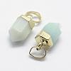 Natural Amazonite Pointed Charms G-G720-12-G02-2