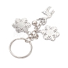 Alloy with Cubic Zirconia  Keychain KEYC-JKC00864-4