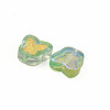 Electroplate Transparent Handmade Lampwork Beads LAMP-Q032-04B-3