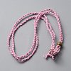 Braided Cotton Thread Cords Macrame Pouch Necklace Making FIND-WH0032-56B-03-1