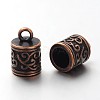 Tibetan Style Cord Ends TIBEP-LF10887YKG-R-LF-1