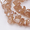 Electroplated Natural Quartz Crystal Bead Strands X-G-F336-06B-1