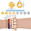 80Pcs 4 Colors Brass Beads KK-PH0011-96-4