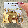 Alloy & Plastic Pearl Earring Sets WG01624-22-1