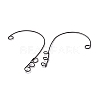 316 Stainless Steel Ear Cuff Findings STAS-H148-01B-2