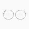 304 Stainless Steel Hoop Earrings EJEW-E233-01P-50mm-1