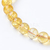 Natural Quartz Crystal Beads Strands X-G-C076-6mm-6-3