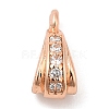 Brass with Cubic Zirconia Pendants KK-Q781-04RG-1