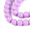 Painted Glass Bead Strands DGLA-S071-6mm-B38-3