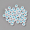 Acrylic Enamel Beads OACR-WH0003-04J-2