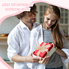 2 Rolls 2 Styles Valentine's Day Hot Stamping Polka Dot & Word Organza Ribbons SRIB-FG0001-17-6
