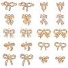 40Pcs 10 Styles Zinc Alloy Crystal Rhinestone Pendants FIND-SC0013-87-1