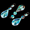 3Pcs Crystal Glass Hanging Sun Catcher AJEW-TADJ0001-08D-3
