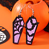 Halloween Coffin Acrylic Dangle Earrings FS-WG35652-04-2