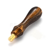 Natural Tiger Eye Sealing Wax Seal Stamp Handle AJEW-WH0114-74C-04-1