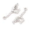 Tibetan Style Zinc Alloy Dancer Pendants TIBEP-R334-283AS-RS-2