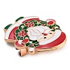 Christmas Theme Alloy Enamel Brooches JEWB-S022-03G-3